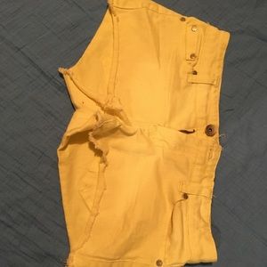 Yellow shorts